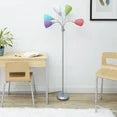 Mainstays Multicolor Silver Finish Floor Lamp 5' x 7" in NEW!