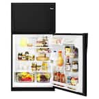 WRT311FZDB05  Whirlpool 20 cu. ft. Top Freezer Refrigerator in Black & Silver