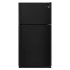 WRT311FZDB05  Whirlpool 20 cu. ft. Top Freezer Refrigerator in Black & Silver