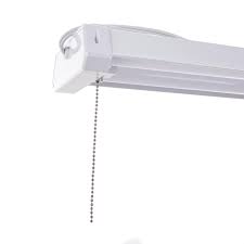 Utilitech 4-ft 4000 Lumens White Cool White LED Flush mount Garage Shop Light