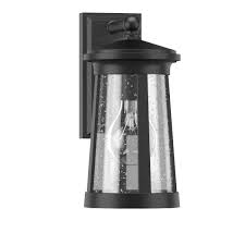Woodberry 100W 15-7/8 in. 1-Light Medium E-26 Wall Sconce in Black
