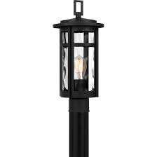 Uma 1 Light 17.25 inch Matte Black Outdoor Post Lantern, Large UMA9008MBK