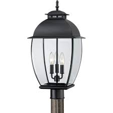Quoizel Bain 3 Light 23" Tall Post Lantern with Clear Glass BAN9011K