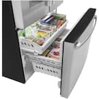 GFE26JYMFFS GE 25.6 cu. ft. French Door Refrigerator in Fingerprint Resistant Stainless Steel, ENERGY STAR