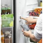 GEN27JYMWFFS GE 27 cu. ft. French Door Refrigerator in Fingerprint Resistant Stainless with Internal Dispenser, ENERGY STAR