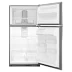 WRT311FZDB05  Whirlpool 20 cu. ft. Top Freezer Refrigerator in Black & Silver