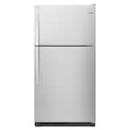WRT311FZDB05  Whirlpool 20 cu. ft. Top Freezer Refrigerator in Black & Silver