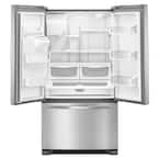 WRF555SD Whirlpool 25 cu. ft. French Door Refrigerator in Fingerprint-Resistant Stainless Steel 09713211