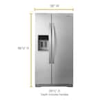 WRS571CIHZO4 Whirlpool 20.6 cu. ft. Side By Side Refrigerator in Fingerprint Resistant Stainless Steel, Counter Depth 652401