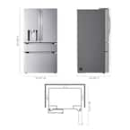 LG 29 cu. ft. SMART Standard Depth MAX French Door Refrigerator with Full Convert Drawer in PrintProof Stainless Steel