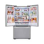 LG 29 cu. ft. French Door Refrigerator w/ Multi-Air Flow, SmartPull Handle and ENERGY STAR in PrintProof Stainless Steel Model # LRFWS2906S 67823651