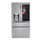 LRMVC2306S LG 23 cu. ft. Smart French Door Refrigerator InstaView, Door-In-Door & Craft Ice, PrintProof Stainless Steel, Counter Depth 6513998