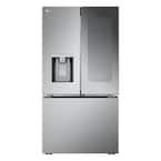 LG 26 cu. ft. Counter-Depth MAX French Door Refrigerator w/ Mirrored Instaview & 4 types of ice, PrintProof Stainless Steel MODEL #LRYKC2606S