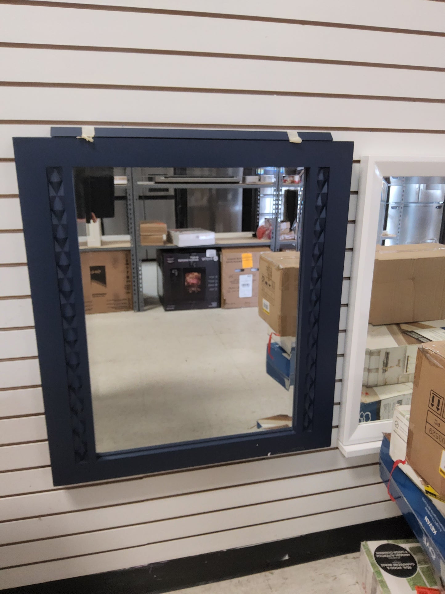 30" Bathroom vanity mirror in Blue 7612541