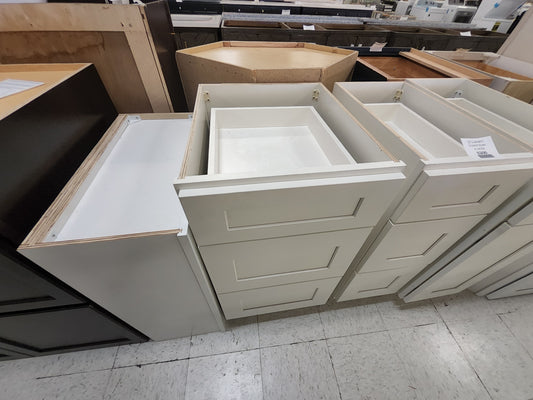 18" Kitchen Cabinet Drawer Base in white 9871239