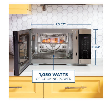 GE Profile JES1109RRSS 1.0 Cu. Ft. Capacity Countertop Convection Microwave Oven with Air Fry