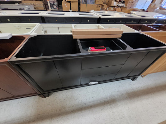 72" Talyn mahogany Double vanity in Black
NO TOP: $1,150 TOP INCLUDED 
887312000