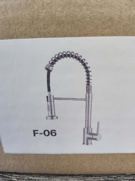 F-06 Pull-out Satin Kitchen Faucet