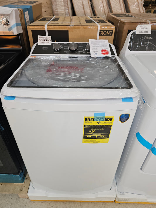 New With Warranty Midea Top Load Washer 4.1 Cu Ft White MLTW41A1BWW
