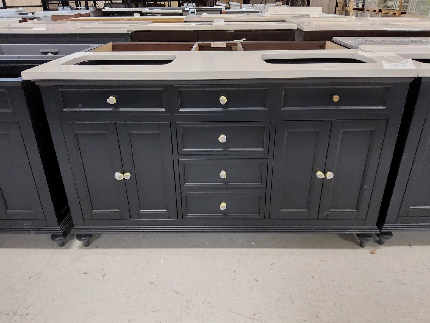 60" Dark Navy Blue bathroom Vanity TOP INCLUDED: 1,099
NO TOP: $800
 66554120