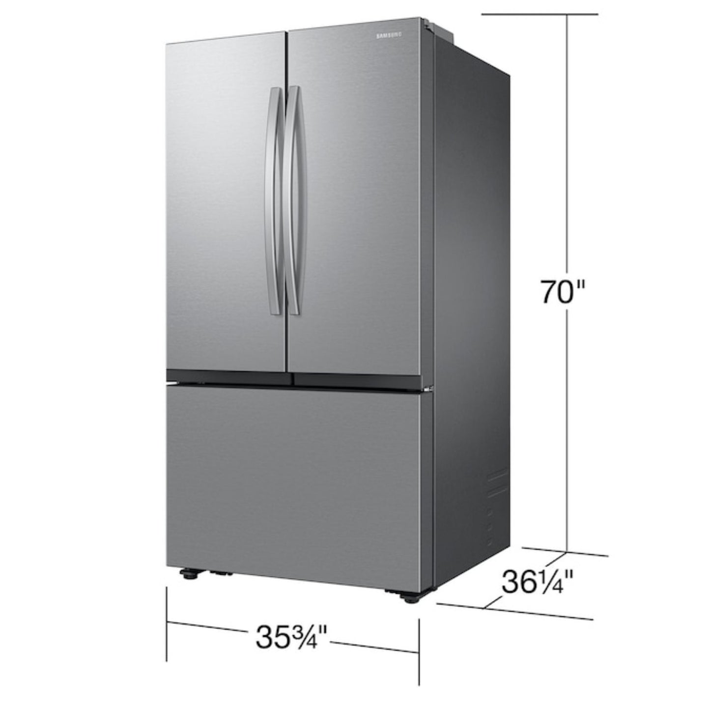 RF32CG5300SR Samsung Mega Capacity 31.5-cu ft Smart French Door Refrigerator with Dual Ice Maker and Water Dispenser (Fingerprint Resistant Stainless Steel) ENERGY STAR