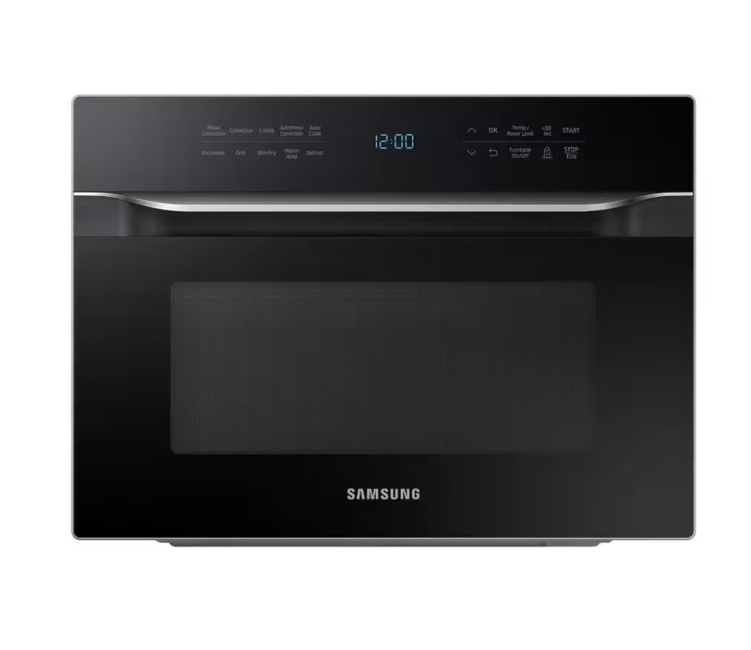 Samsung MC12J8035CT PowerGrill Duo 1.2 cu. ft. Built-In Microwave in Fingerprint-Resistant Black Stainless Steel with Power Convection