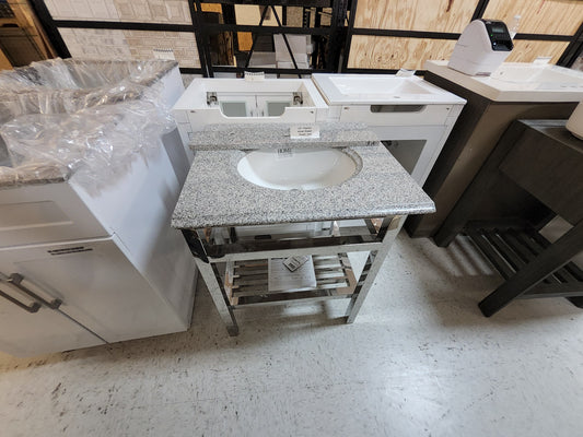 24" Single sink steel vanity  TOP INCLUDED: $200

 665413200