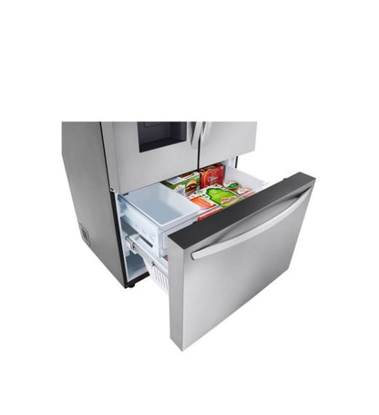 LG 26 cu. ft. Smart Counter-Depth MAX French Door Refrigerator with Dual Ice Makers in PrintProof Stainless Steel MODEL # LCFC26XSS 761275142