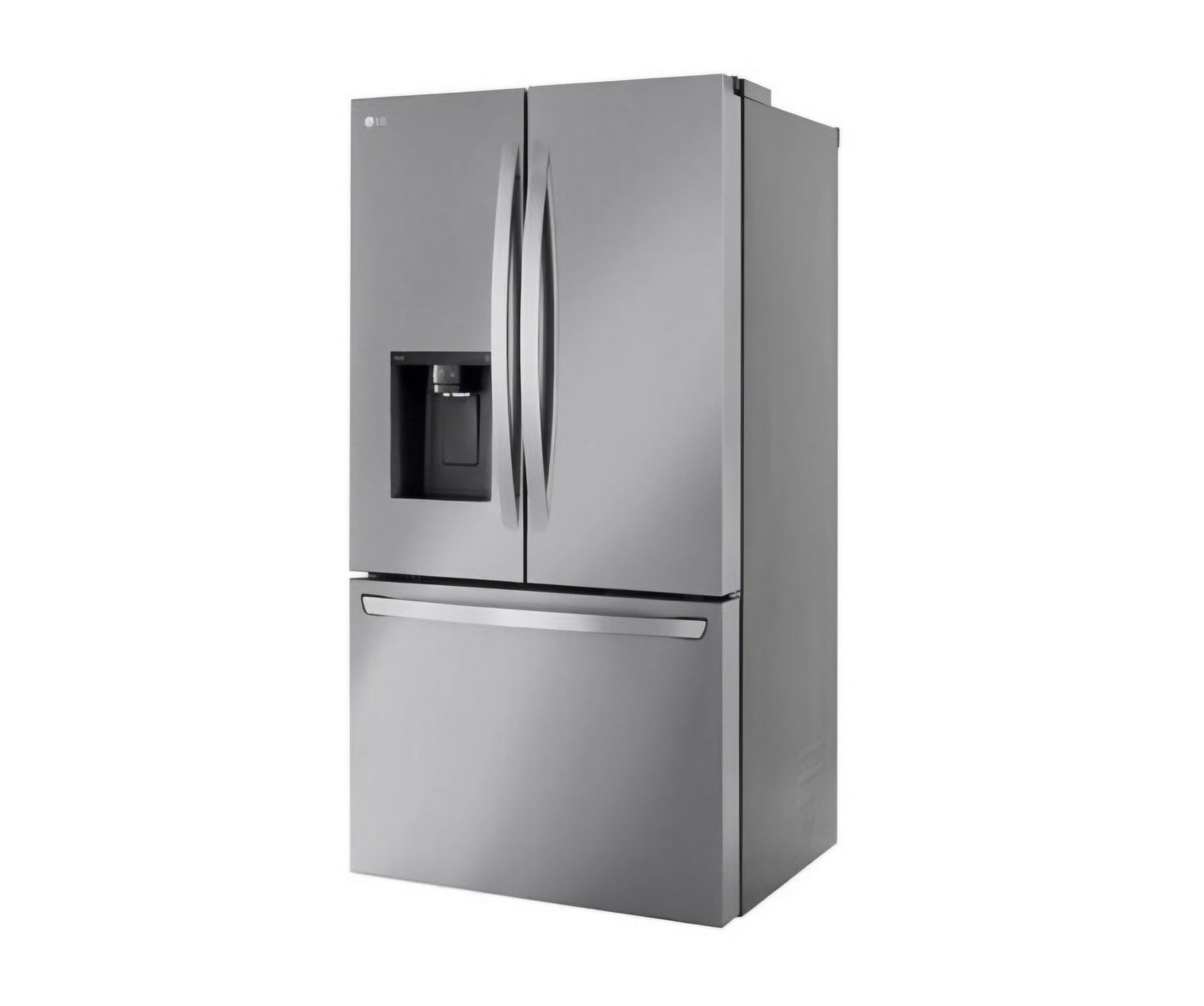 LG 26 cu. ft. Smart Counter-Depth MAX French Door Refrigerator with Dual Ice Makers in PrintProof Stainless Steel MODEL # LCFC26XSS 761275142