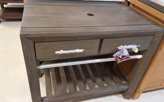 36" Brown vanity single vessel sink 776653137