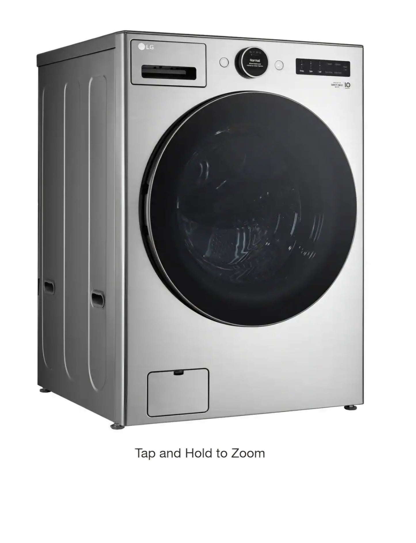 4.5 cu. ft. Stackable Smart Front Load Washer in Graphite Steel with AI Digital Dial, Steam and TurboWash360 MODEL#WM5500HVA 0987378