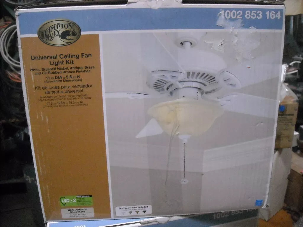 Hampton Bay 1002 853 164 - Universal Ceiling Fan Light Kit