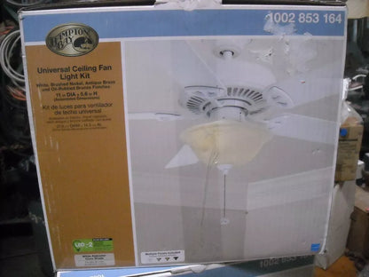 Hampton Bay 1002 853 164 | Universal Ceiling Fan Light Kit