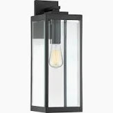 Westover 1 Light 20 inch Earth Black Outdoor Wall Lantern