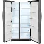 GRSC2352AD Frigidaire Gallery 22.3 cu. ft. 36 in. Standard Depth Side by Side Refrigerator in Smudge-Proof Black Stainless Steel
