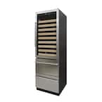 23.8 in. W 100 Wine Bottle and 100 Can Beverage Cooler, Right Hinge MODEL #EL-BWC108-SS 12433091