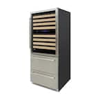 EL-BWC30TB-S 29.5 in. 135-Bottle Wine Cooler and Drawer 6512431