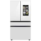 Samsung Bespoke Counter Depth 4-Door French Door Refrigerator with Family Hub in White Glass Model #RF23BB890012AA 712546