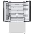 RF30BB660012 Samsung Bespoke 30 cu. ft. 3-Door French Door Smart Refrigerator with Beverage Center in White Glass, Standard Depth 8765127