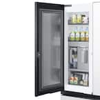 RF30BB660012 Samsung Bespoke 30 cu. ft. 3-Door French Door Smart Refrigerator with Beverage Center in White Glass, Standard Depth 8765127